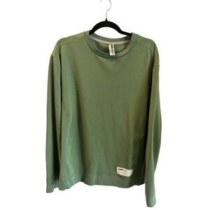 FWD Sweatshirt Mens Medium Green Stretch Long Sleeve Crew Neck Pullover